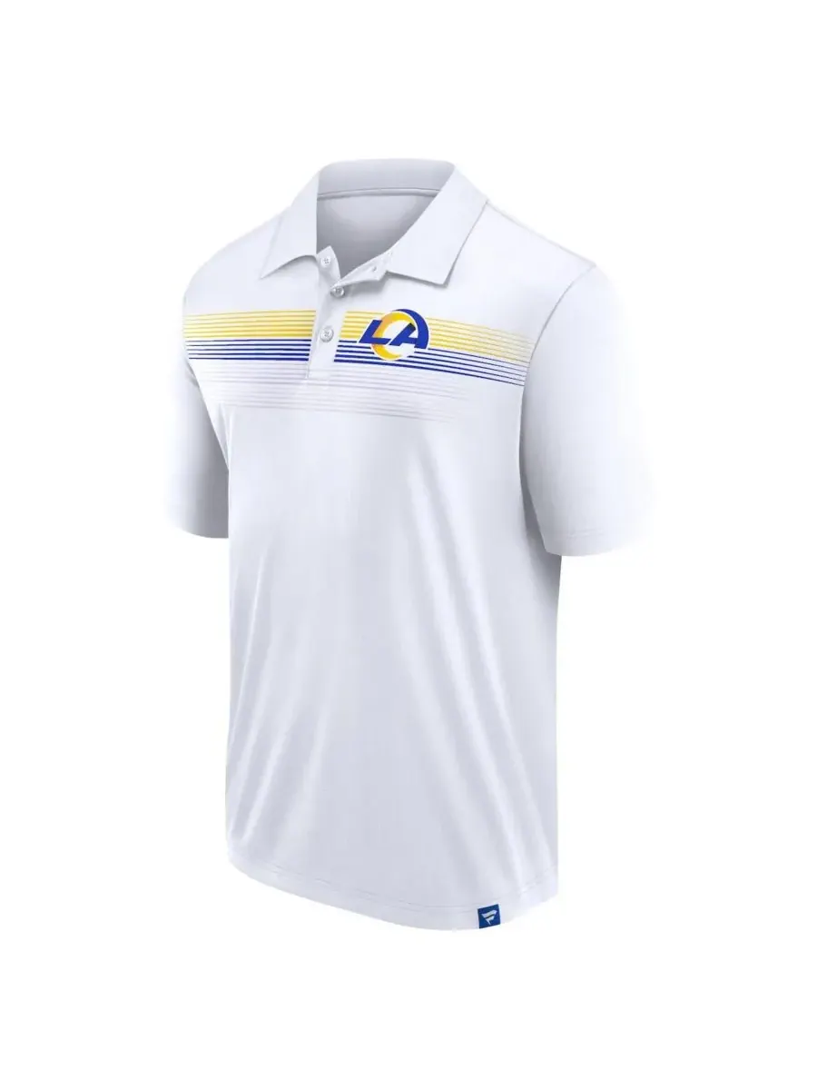 Fanatics Мужская белая поло-рубашка Los Angeles Rams большого размера с сублимационной печатью — изображение 2 из 3, белый