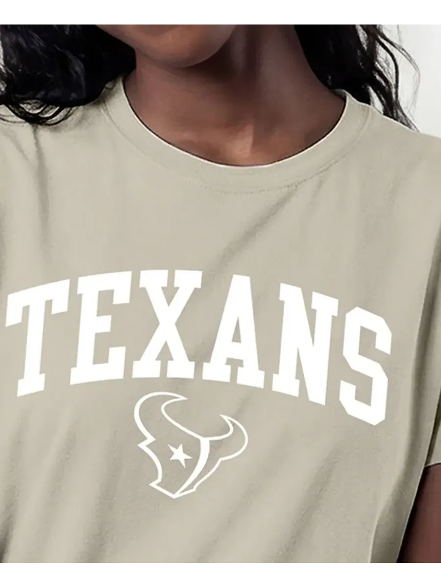 Футболка с принтом Houston Texans Champion — изображение 5 из 5, коричневый