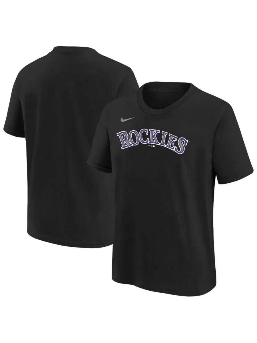 Футболка с коротким рукавом Colorado Rockies Wordmark Nike
