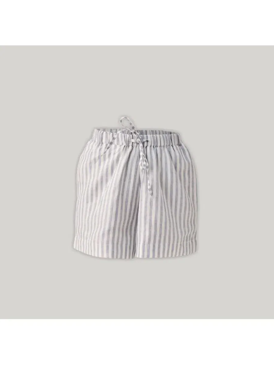 Шорты льняные с регулируемым поясом Reistor, Striped Linen — изображение 6 из 6