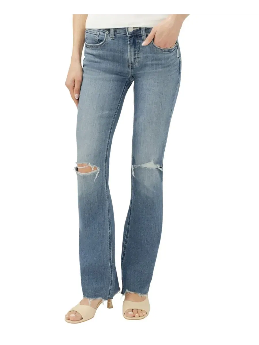 Женские джинсы Suki Mid-Rise Slim Bootcut Silver Jeans Co., Kickin It