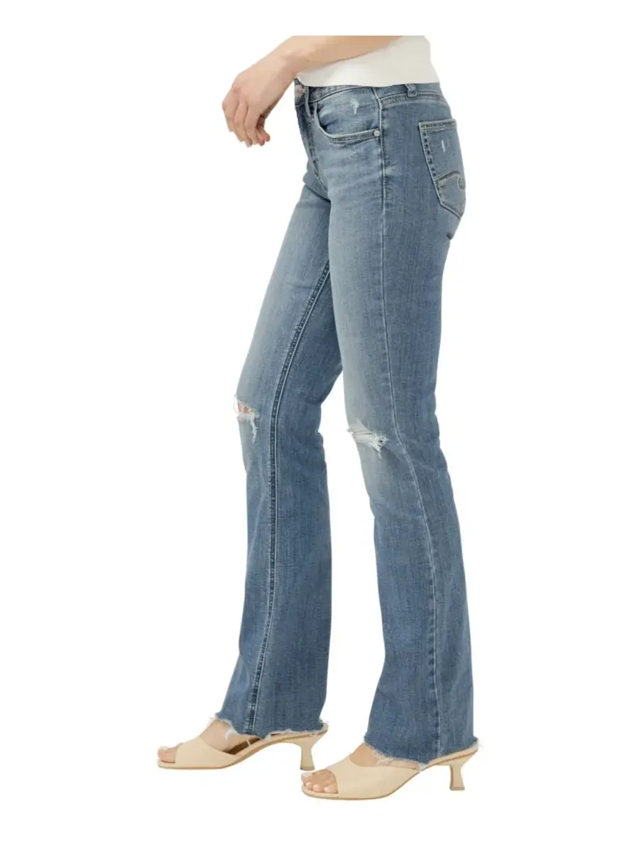 Женские джинсы Suki Mid-Rise Slim Bootcut Silver Jeans Co., Kickin It — изображение 2 из 5