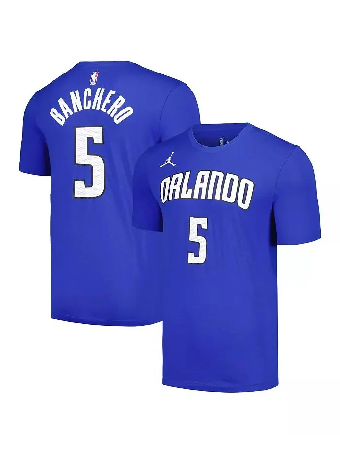 Футболка мужская Paolo Banchero Blue Orlando Magic 2022/23 Statement Edition с именем и номером