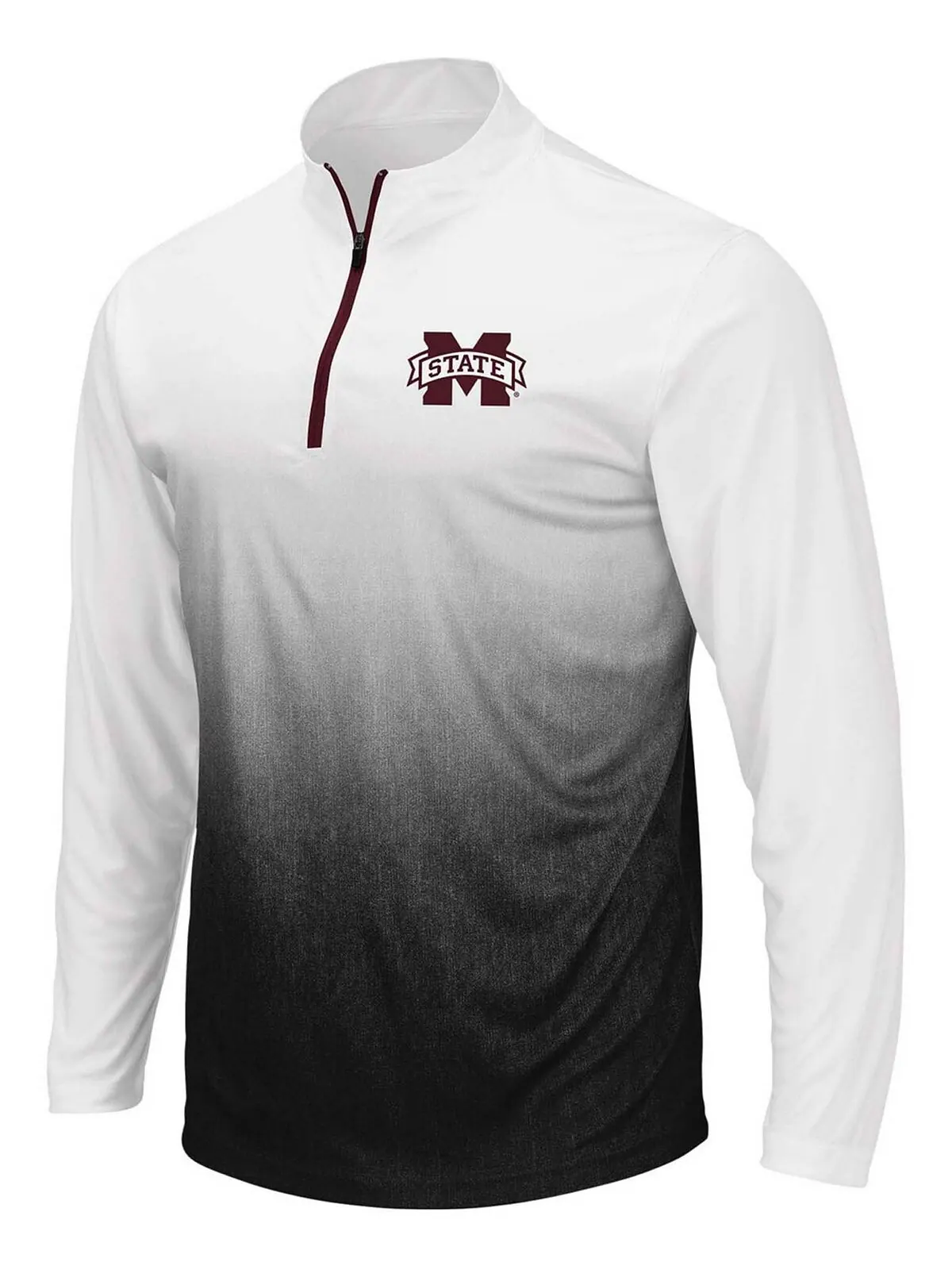 Мужская серая куртка mississippi state bulldogs magic team logo с молнией на четверть Colosseum — изображение 2 из 3, серый