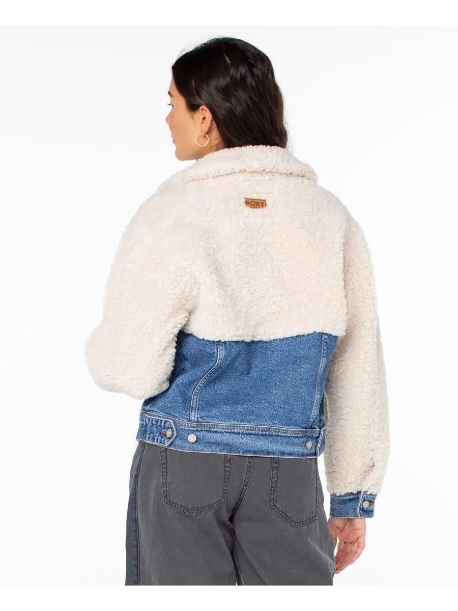 Женская джинсовая куртка Surf & Turf Roxy, Parchment Worth Wading — изображение 5 из 5