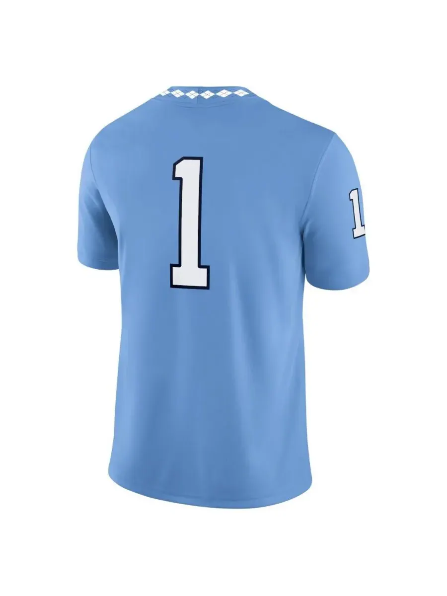 Jordan Мужская игровая майка команды North Carolina Tar Heels, цвет Carolina Blue, размер 1 — изображение 3 из 3