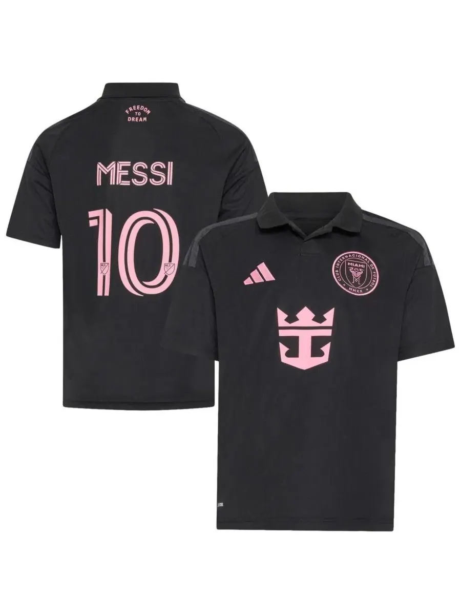 Футболка с длинным рукавом Lionel Messi Black Inter Miami CF 2026 Presagio Replica Jersey adidas