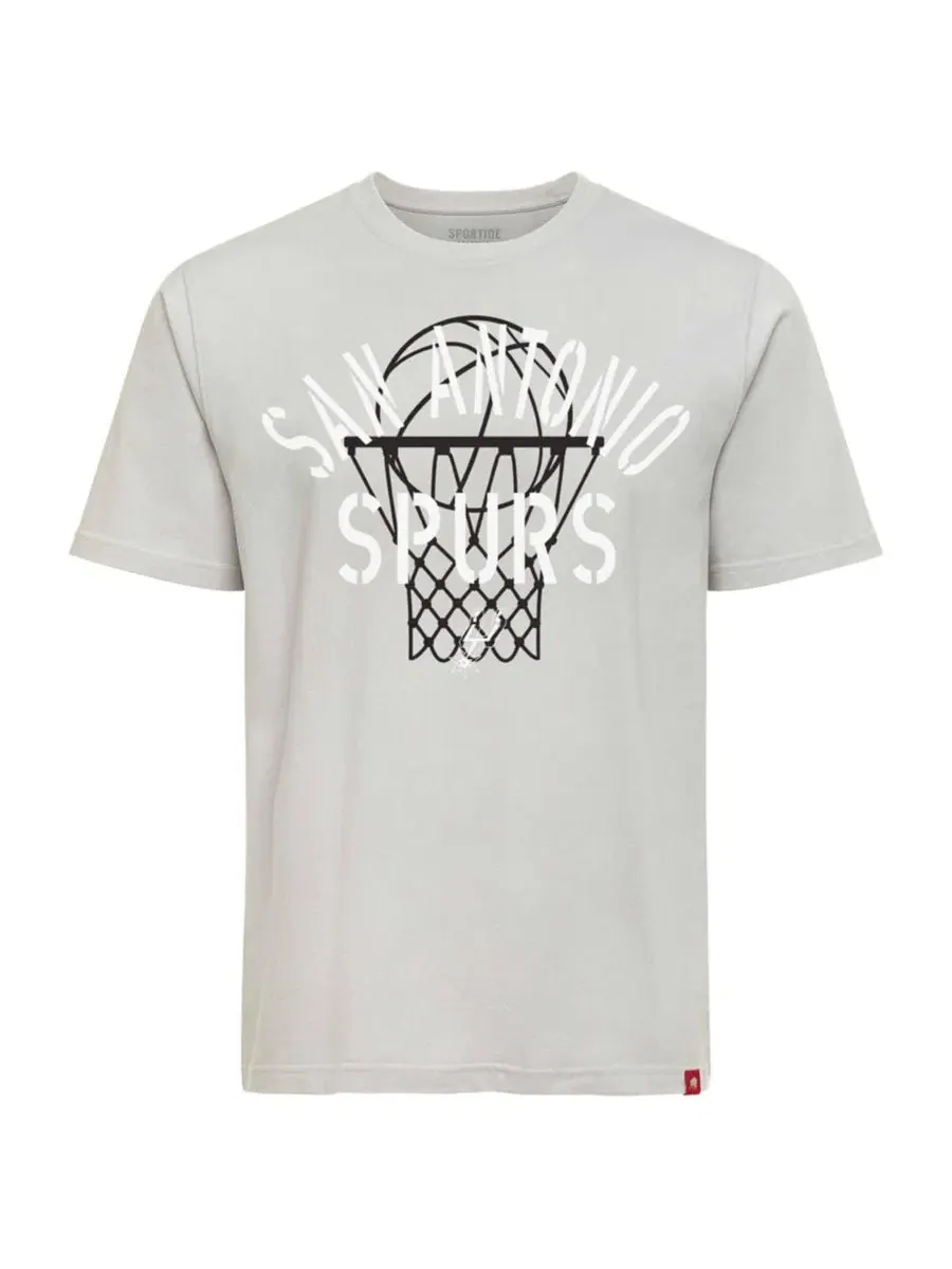 Футболка с принтом Duke Barrett Sportiqe — изображение 2 из 3, серебряный
