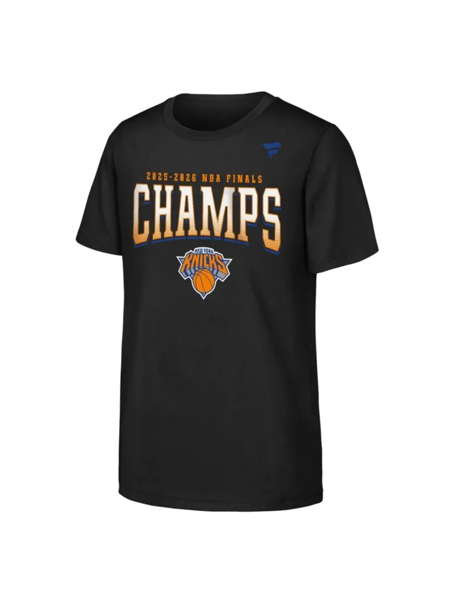 Футболка с длинным рукавом, хлопковая, New York Knicks 2026 NBA Finals Champions Trophy Signature — изображение 3 из 3
