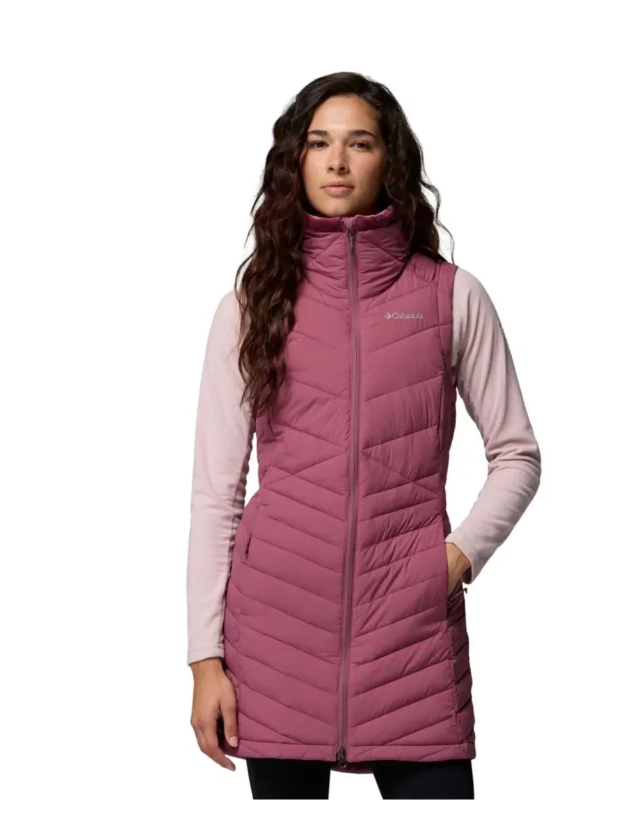 Женский длинный утепленный жилет-пуховик Joy Peak II Columbia, Antique Mauve — изображение 2 из 3