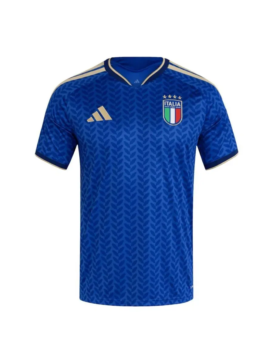 Футболка-джерси с длинным рукавом, с принтом, Italy National Team Replica Jersey adidas — изображение 2 из 3, синий