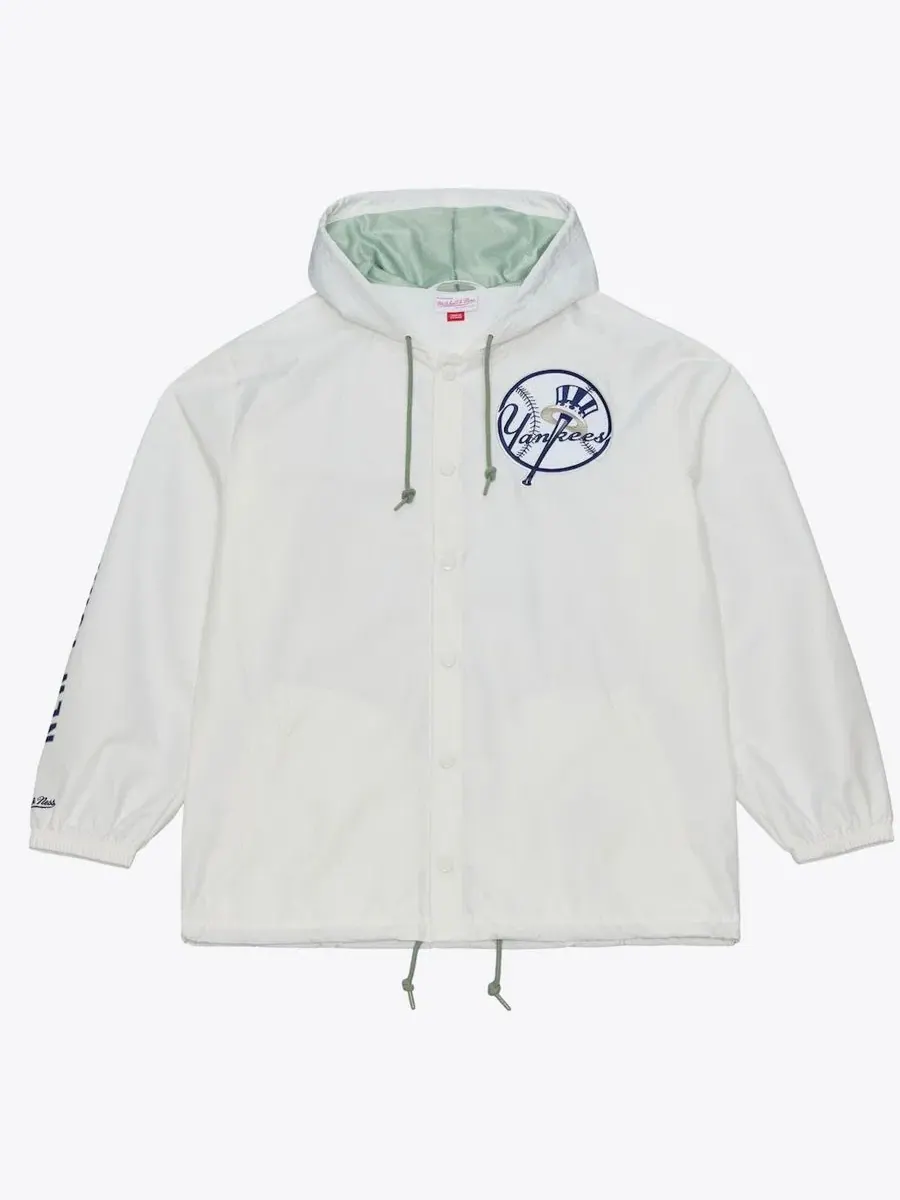 Ветровка с капюшоном и полноценными кнопками Yacht Rock New York Yankees Mitchell & Ness