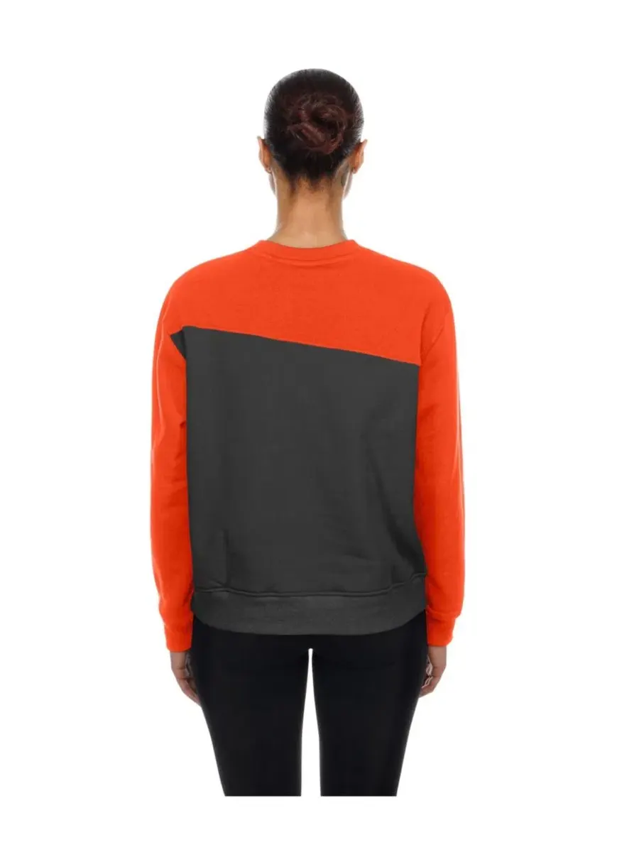 Женский свитшот New Era Baltimore Orioles Gameday Color Block Fleece Graphic — изображение 2 из 4, серый оранжевый