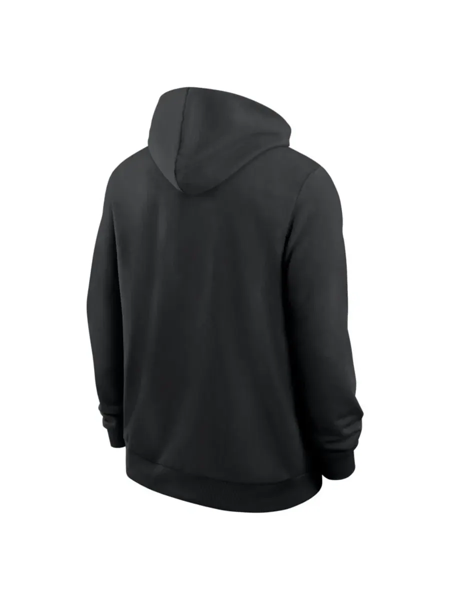 Худи с капюшоном и полной застежкой-молнией Dri-FIT, модель 2026 Sideline Standard Issue Jordan — изображение 2 из 3, черный