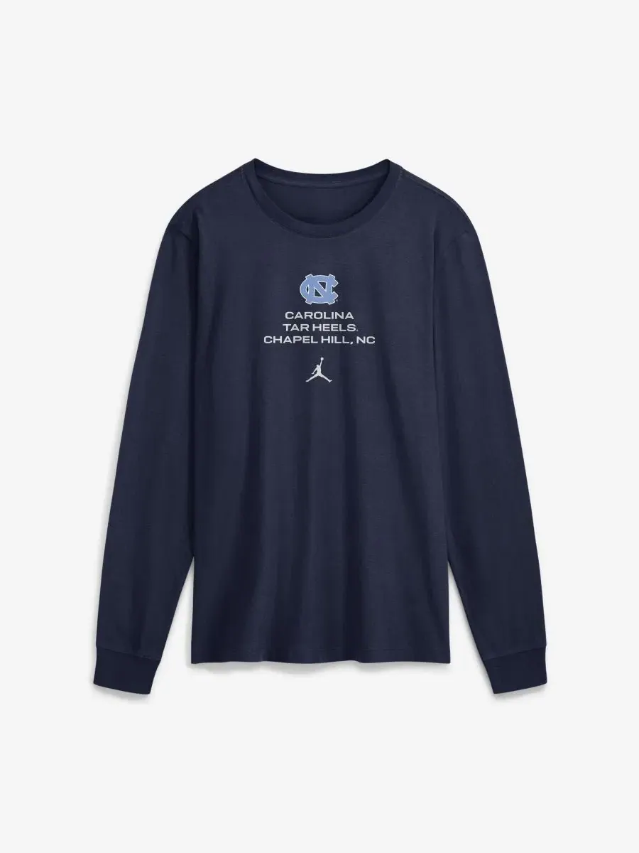 Футболка с длинным рукавом Dri-FIT North Carolina Tar Heels 2026 Sideline Jordan