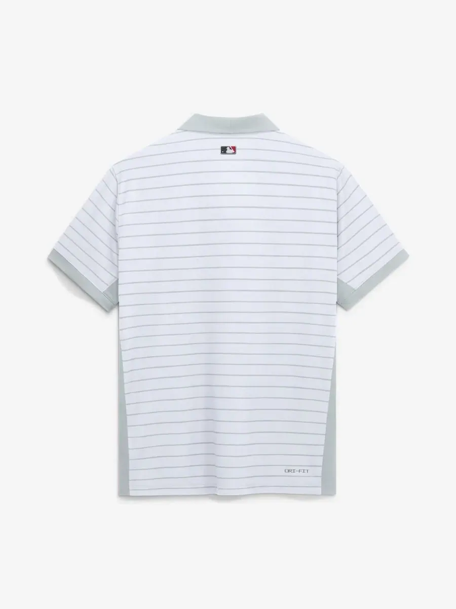 Поло Nike Cincinnati Reds Authentic Collection Striped Victory Dri-FIT — изображение 2 из 2, белый