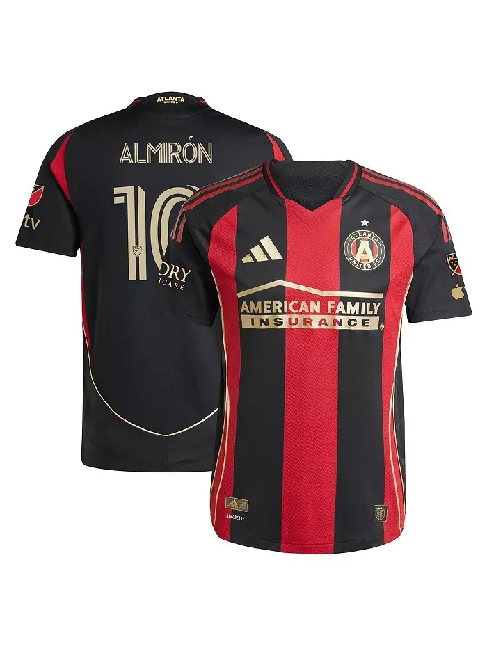 Мужская футболка Miguel Almiron Black Atlanta United FC 2025 The Connector Authentic Player Jersey