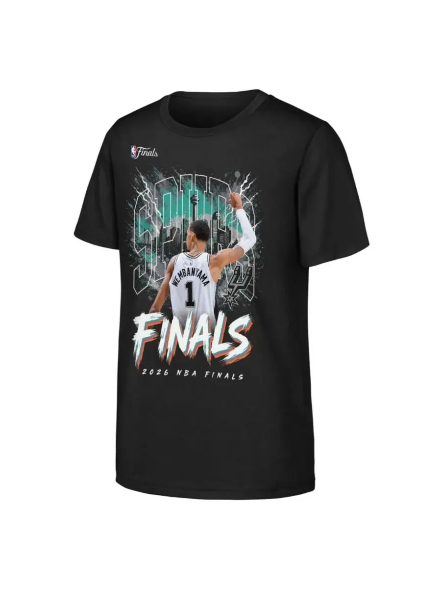 Футболка с принтом Victor Wembanyama San Antonio Spurs 2026 NBA Finals City Outerstuff