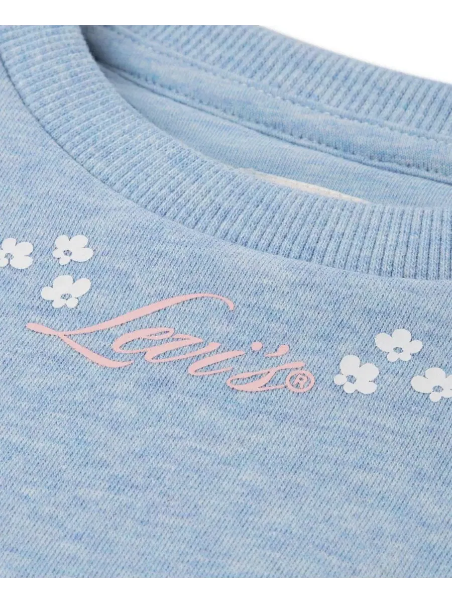 Комплект из свитшота и джоггеров с рюшами, модель Ruffled Crewneck Levi's Levi's Skyway Heather — изображение 3 из 3