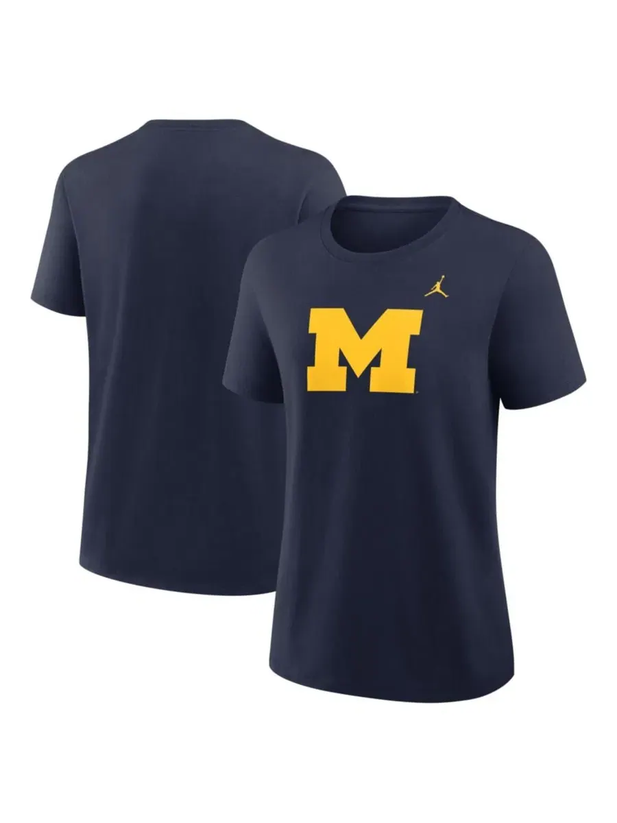 Футболка с длинным рукавом Michigan Wolverines Primary Logo Jordan