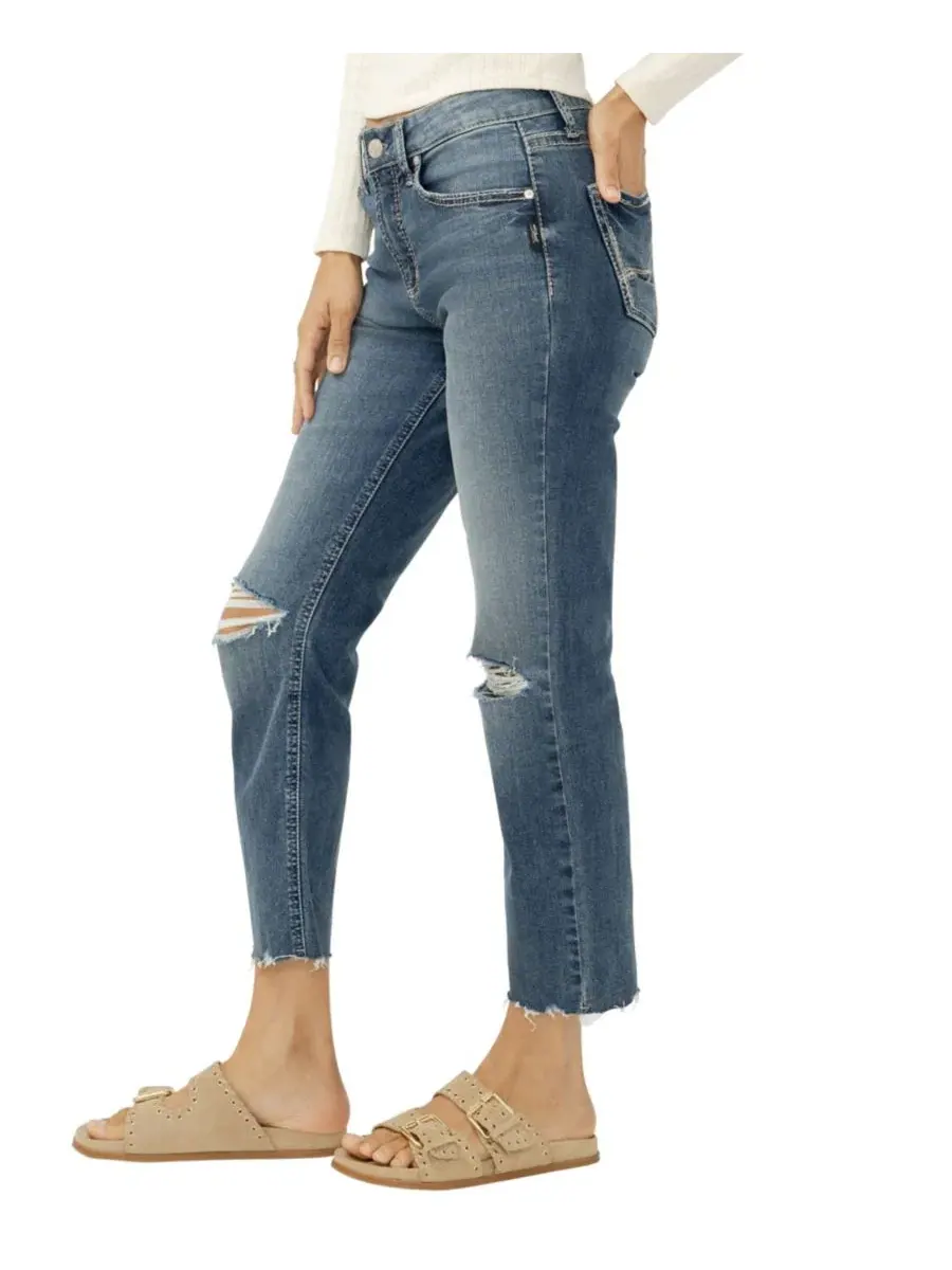 Джинсы с высокой посадкой прямого кроя Avery Silver Jeans Co., Synth — изображение 2 из 3