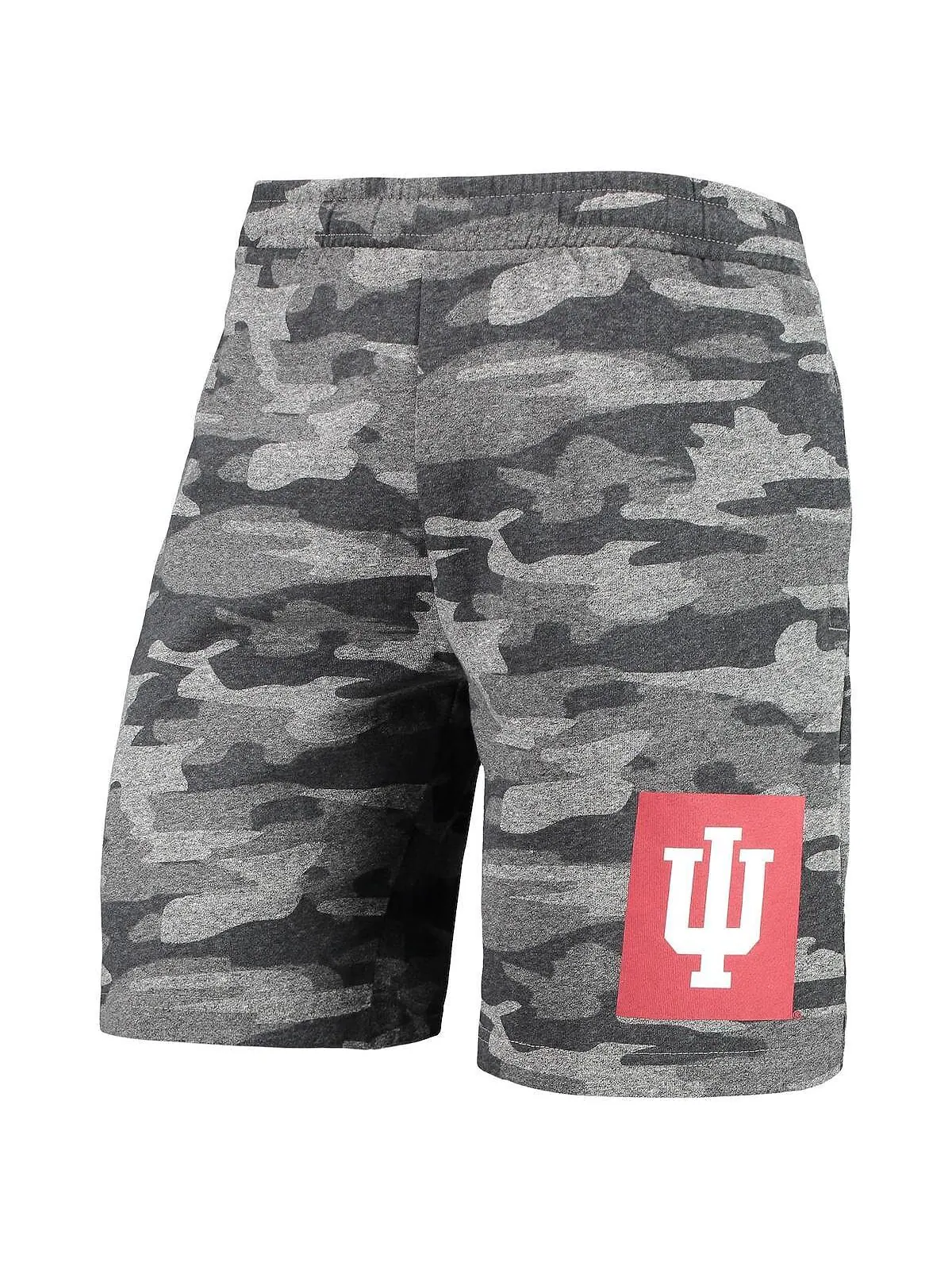 Мужские угольно-серые шорты indiana hoosiers camo backup terry jam lounge shorts Concepts Sport — изображение 4 из 5