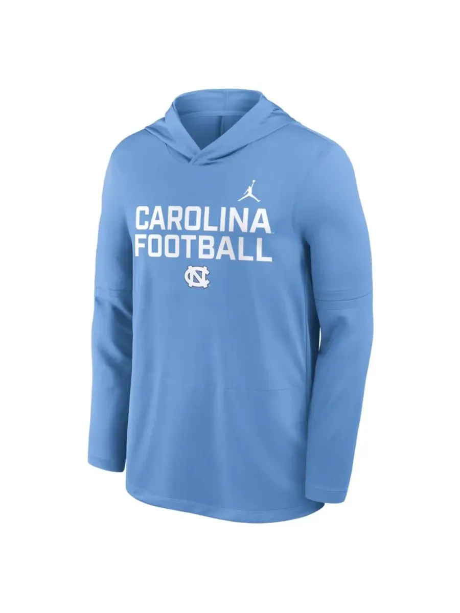Jordan Мужская толстовка с длинным рукавом цвета Carolina Blue с символикой North Carolina Tar — изображение 3 из 5, синий