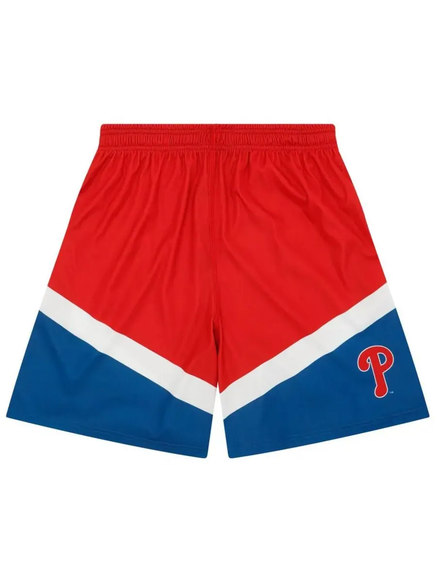 FOCO Мужские красные шорты Philadelphia Phillies с цветными блоками — изображение 3 из 3, красный
