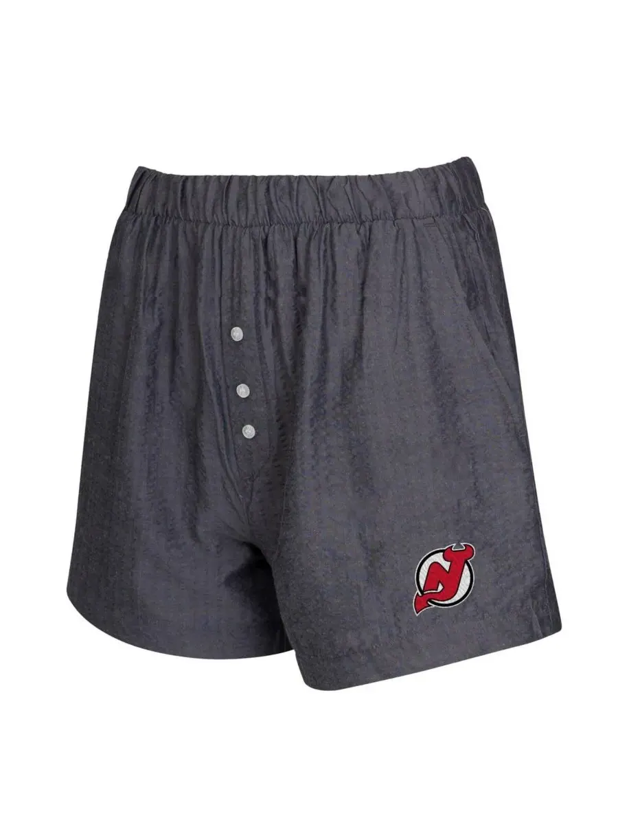 Concepts Sport Комплект из двух женских боксерских шорт цвета хаки с символикой команды New Jersey — изображение 5 из 5