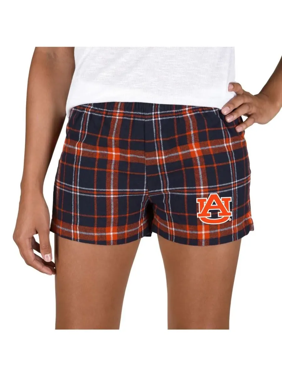Concepts Sport Женские фланелевые шорты Auburn Tigers в сине-оранжевой расцветке