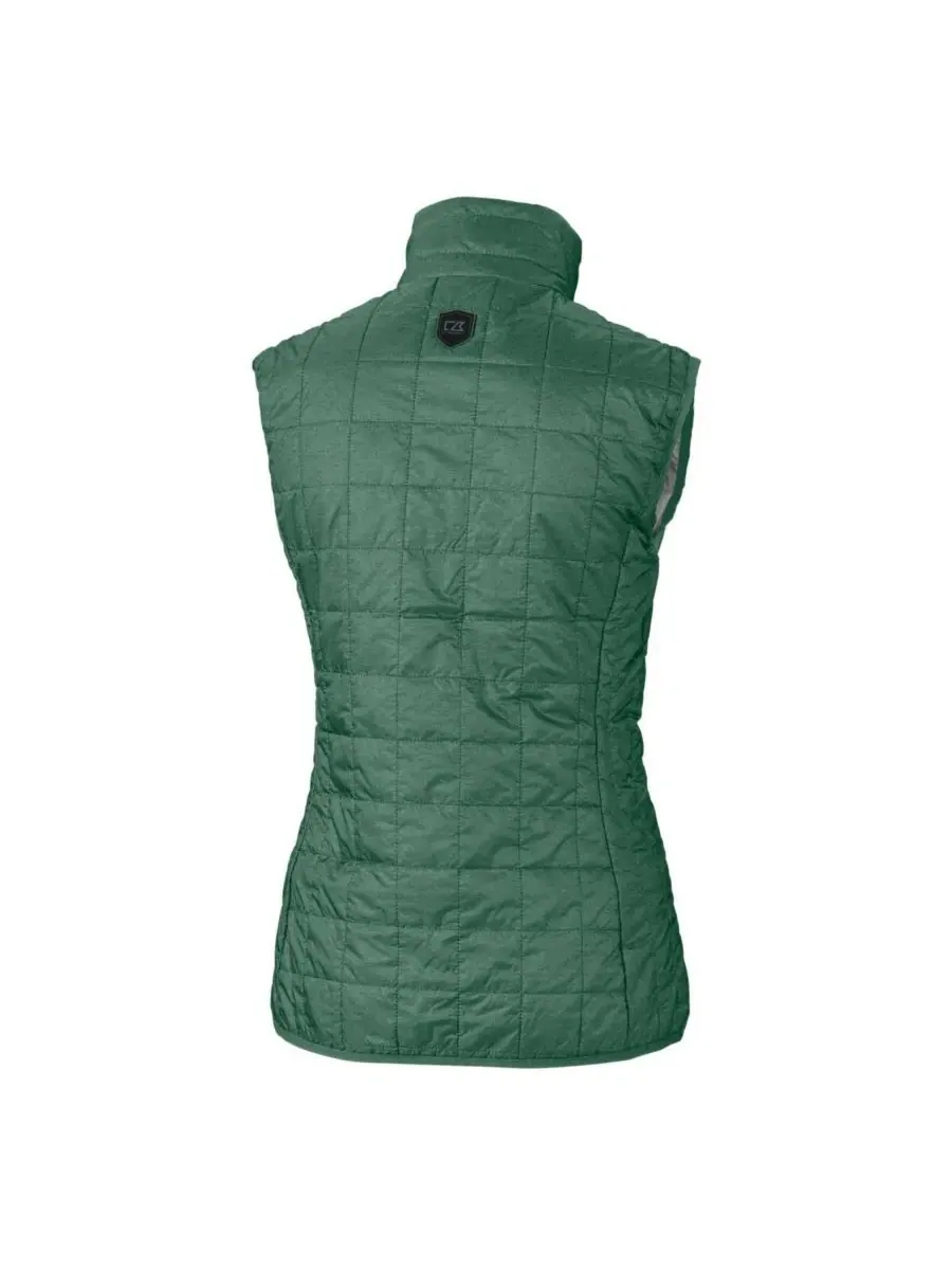 Cutter & Buck Женский утепленный пуховый жилет Green Bay Packers Rainier PrimaLoft Eco на молнии — изображение 2 из 3