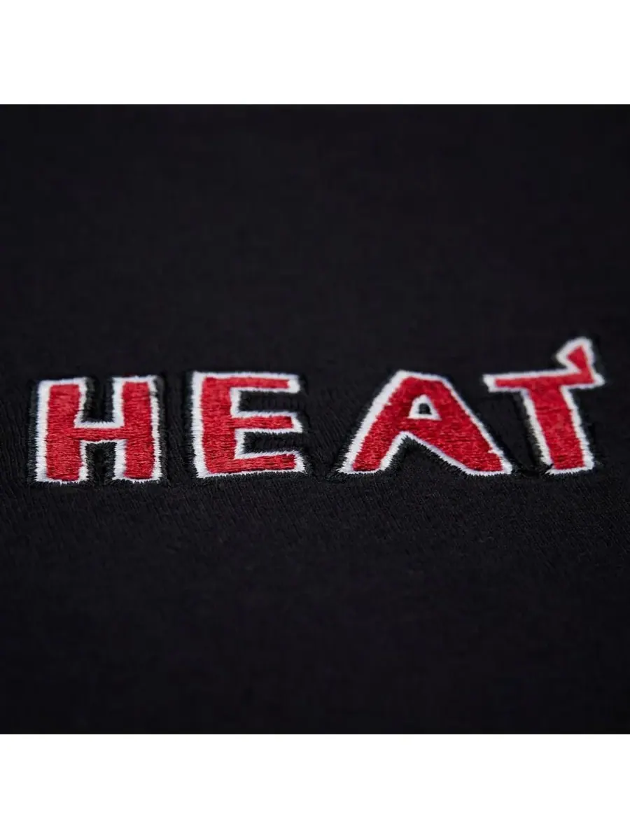 Mitchell & Ness Мужская и женская черная футболка Miami Heat Playmaker с винтажным логотипом — изображение 2 из 5, черный