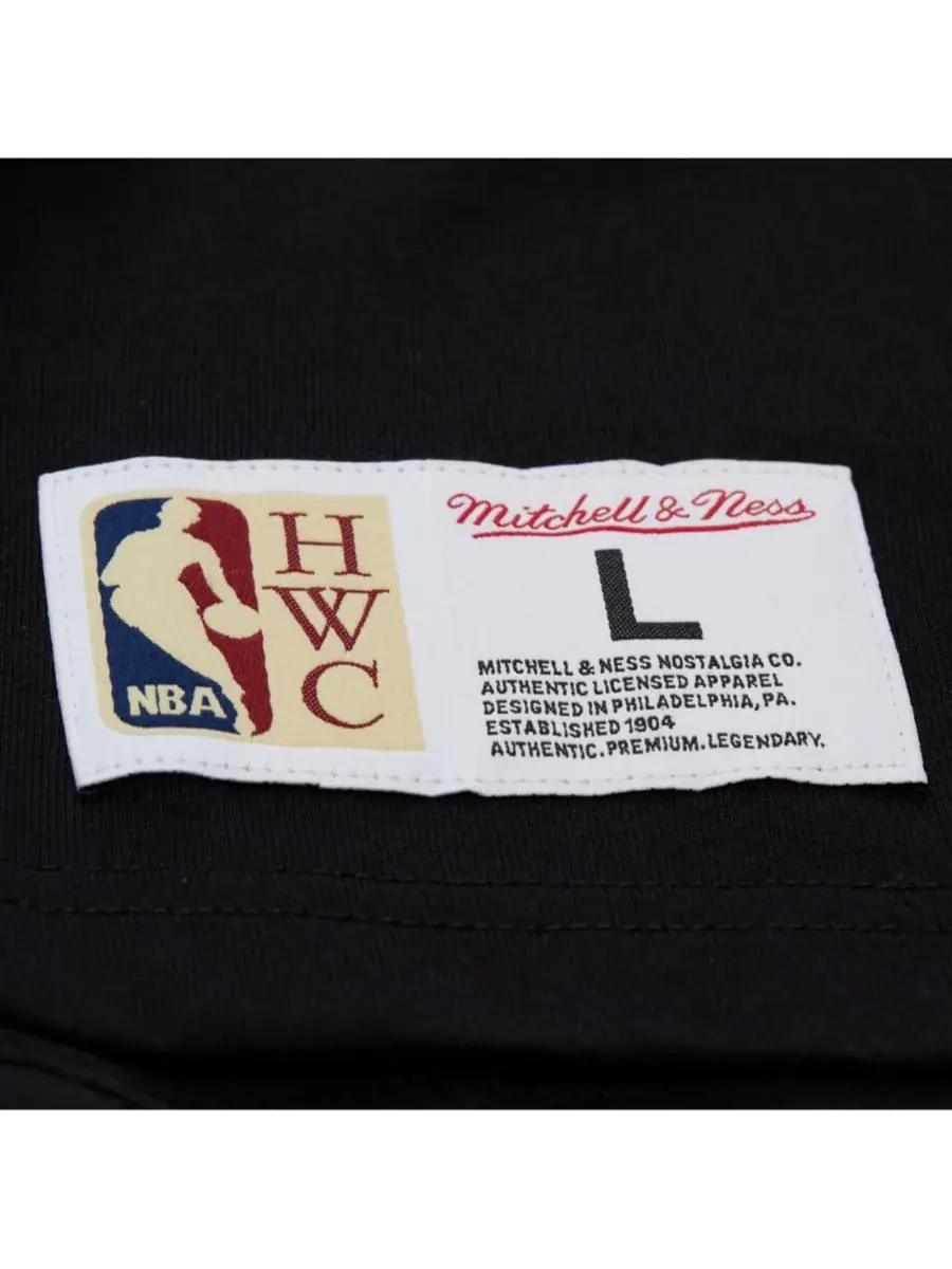 Mitchell & Ness Мужская и женская черная футболка Miami Heat Playmaker с винтажным логотипом — изображение 3 из 5, черный