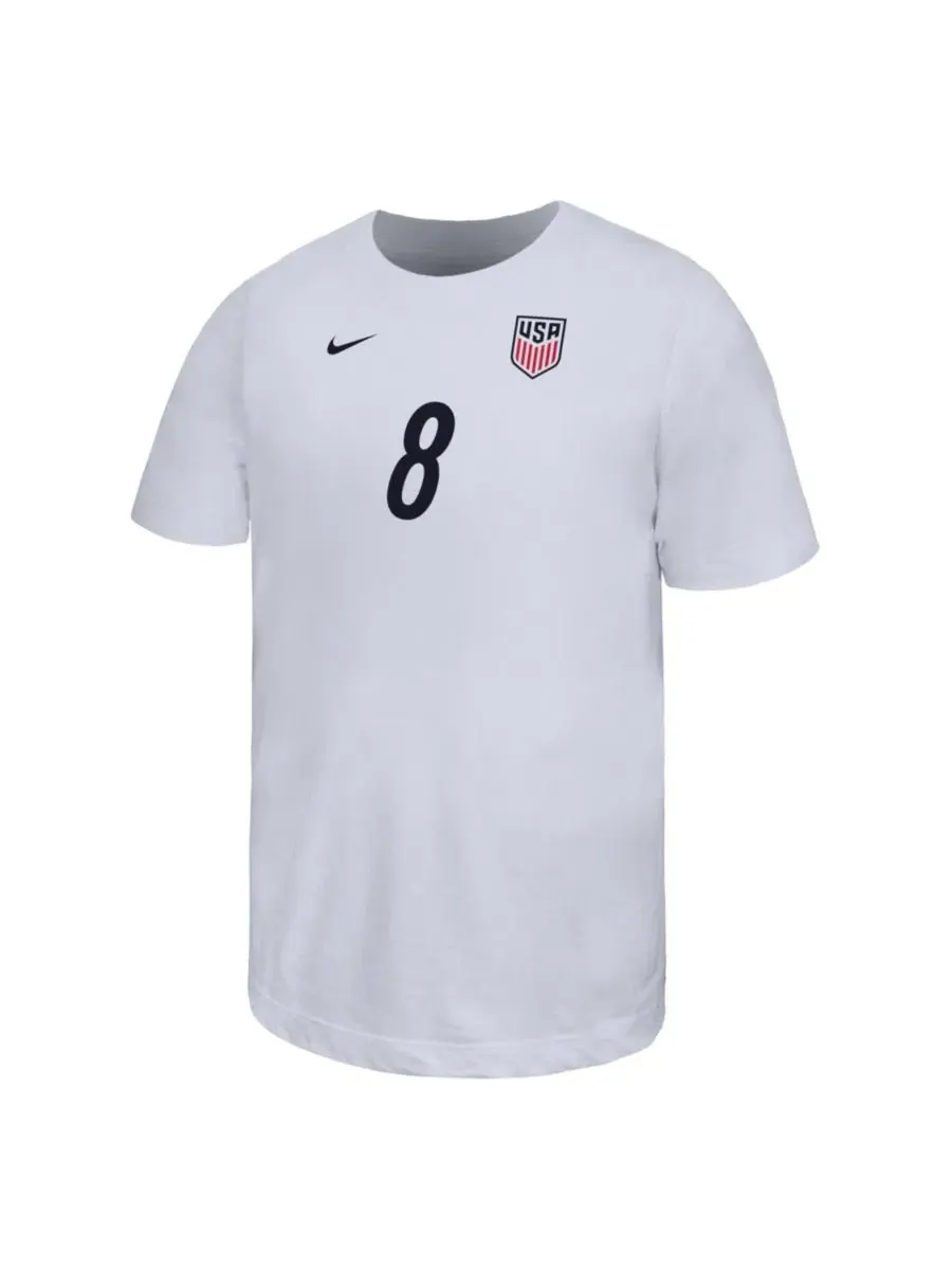 Футболка с именем и номером Weston McKennie Nike — изображение 3 из 3, белый