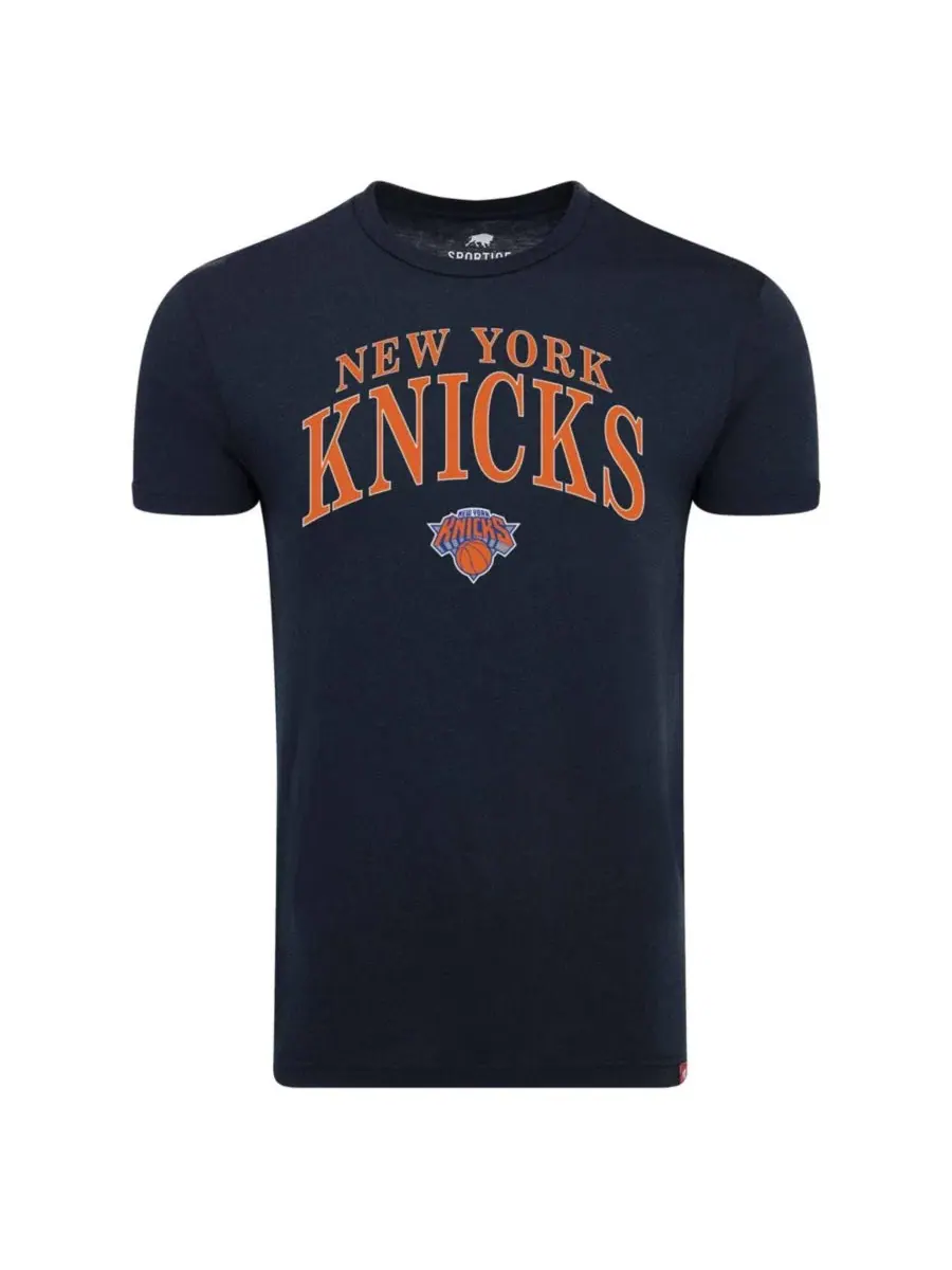 Футболка с принтом New York Knicks Sportiqe — изображение 2 из 3, темно-синий