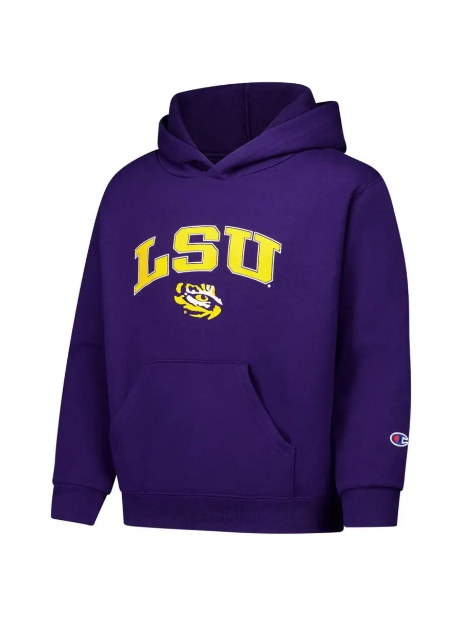Толстовка с капюшоном Champion Campus LSU Tigers — изображение 3 из 3, фиолетовый