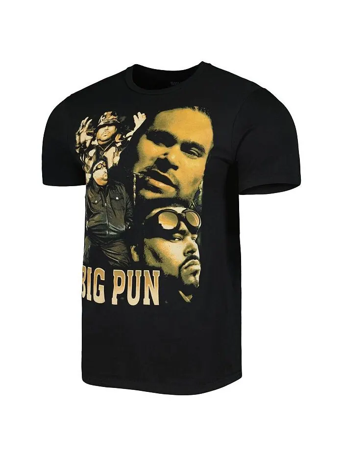 Мужская и женская черная футболка с рисунком Big Pun Philcos — изображение 3 из 4, черный