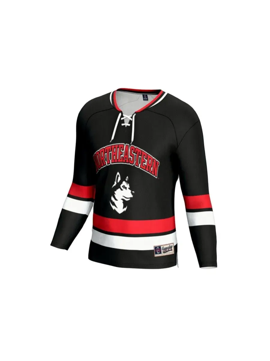 Хоккейная футболка Northeastern Huskies Lightweight Hockey Fashion Jersey Gameday Greats — изображение 2 из 3, черный