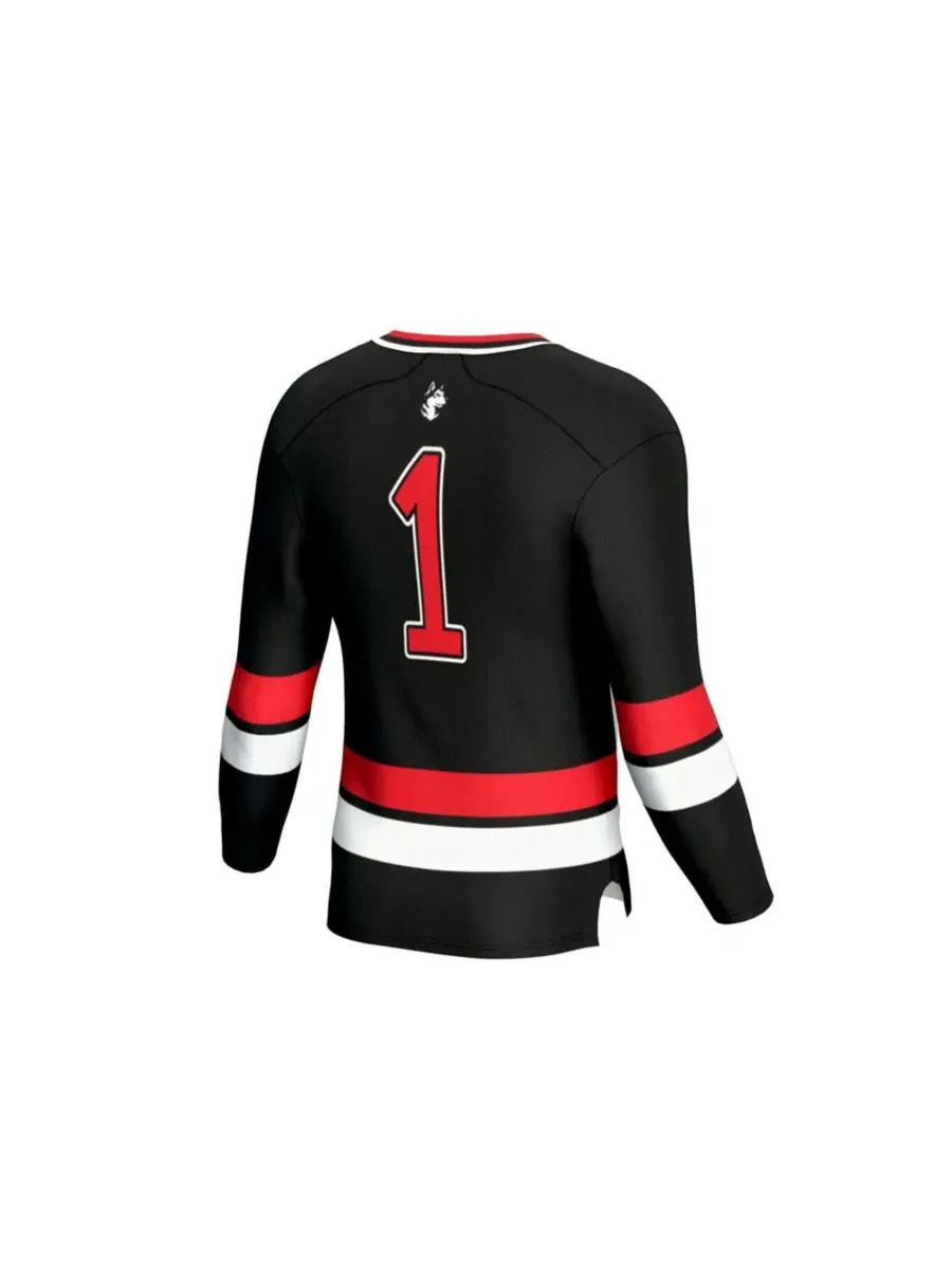 Хоккейная футболка Northeastern Huskies Lightweight Hockey Fashion Jersey Gameday Greats — изображение 3 из 3, черный
