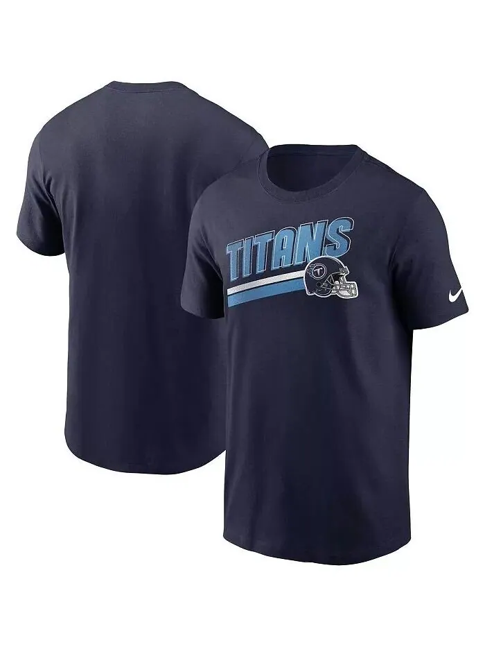 Мужская темно-синяя футболка Tennessee Titans Essential Blitz Lockup Nike — изображение 1 из 3