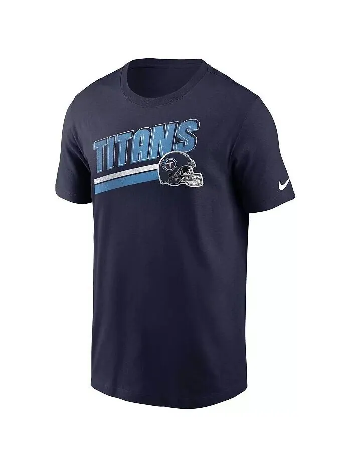 Мужская темно-синяя футболка Tennessee Titans Essential Blitz Lockup Nike — изображение 3 из 3