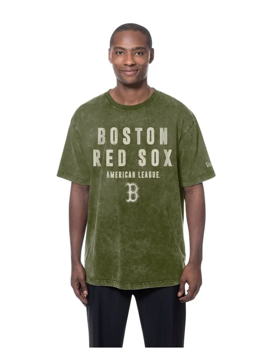 Футболка с коротким рукавом и принтом Boston Red Sox 2026 Armed Forces Day New Era