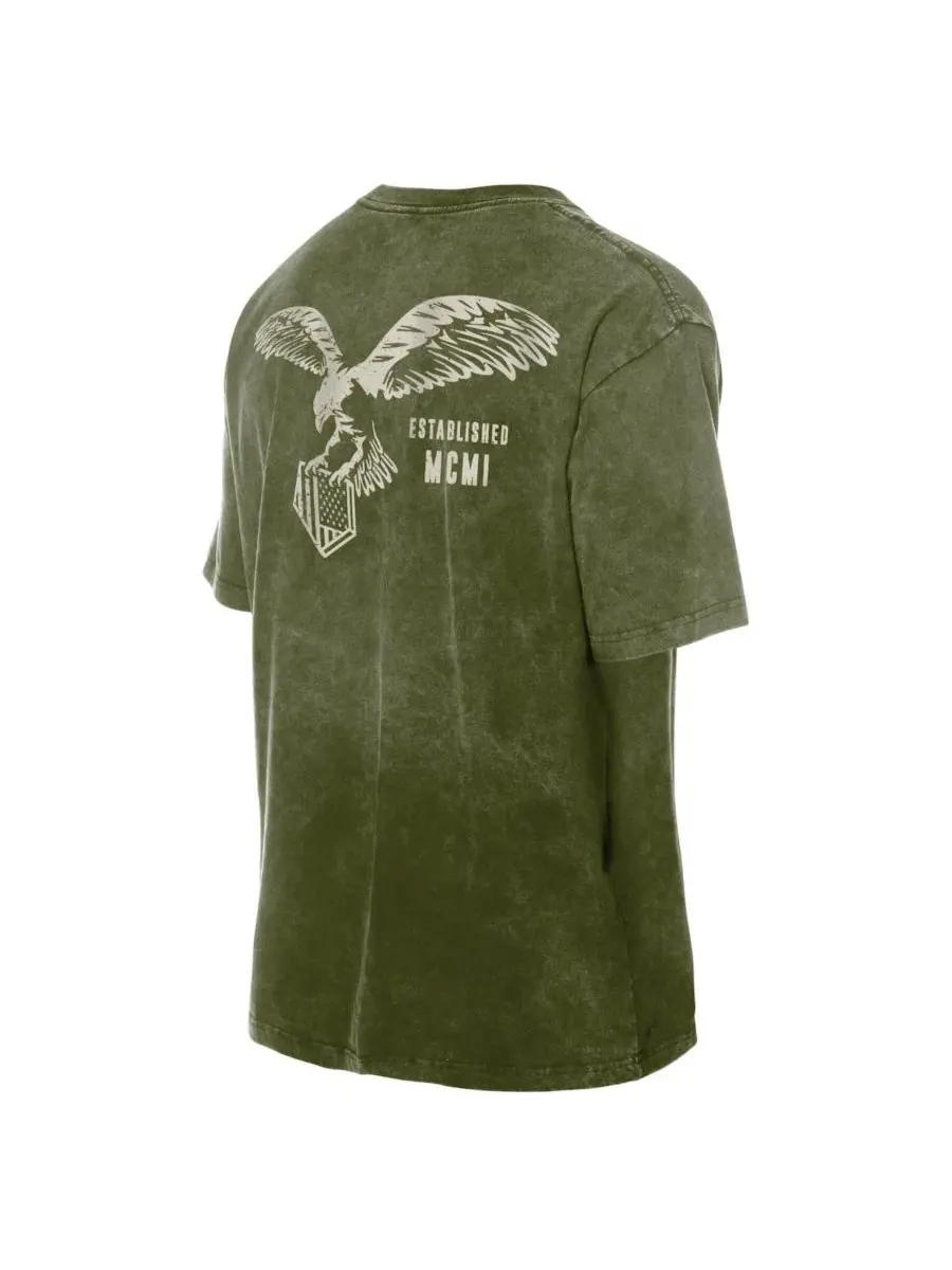 Футболка с коротким рукавом и принтом Boston Red Sox 2026 Armed Forces Day New Era — изображение 3 из 4, оливковый