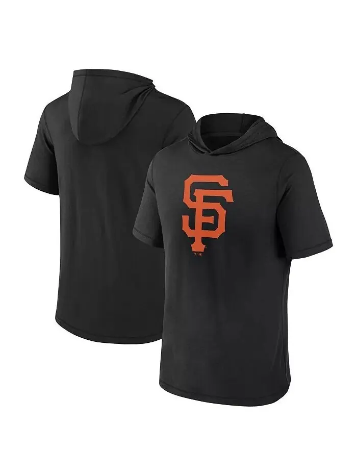 Мужская черная футболка с коротким рукавом San Francisco Giants с капюшоном Fanatics — изображение 1 из 1