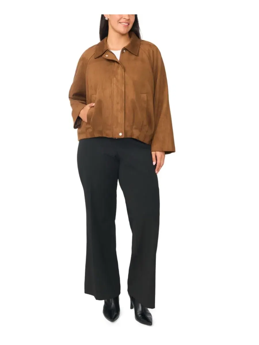 Жакет с рукавами реглан и имитацией замши, модель Raglan-Sleeve Faux-Suede Work Jacket Vince — изображение 2 из 8