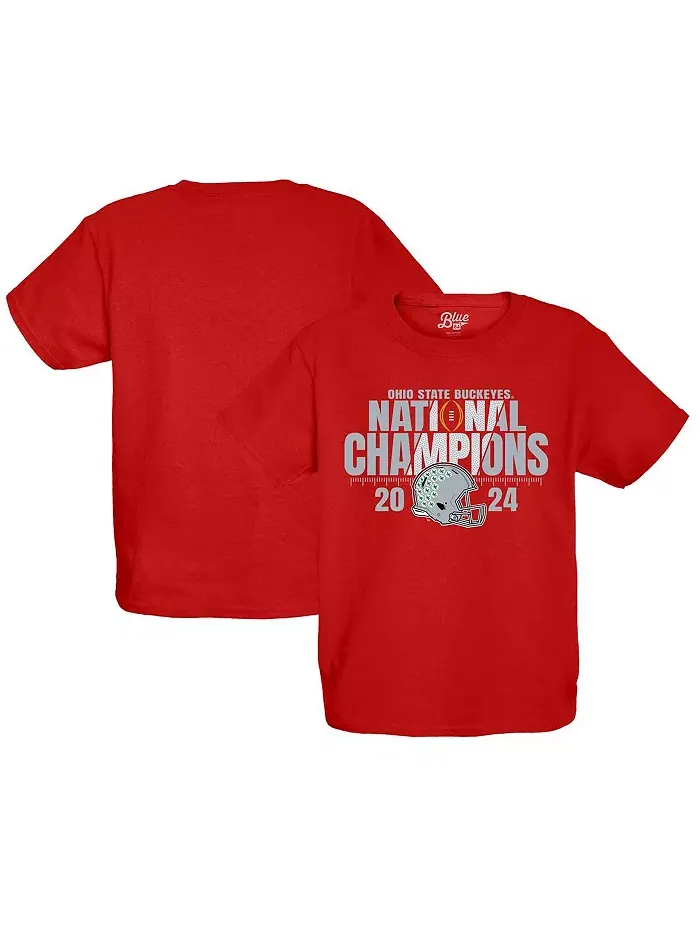 Футболка "Big Boys and Girls Scarlet Ohio State Buckeyes College Football Playoff 2024 National