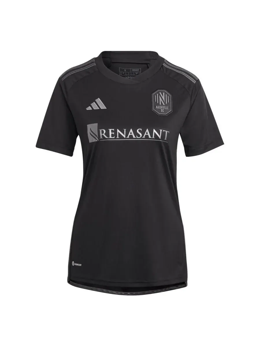 Adidas Женская черная футболка-реплика Jacob Shaffelburg Nashville SC 2024 Man In Black Kit Player — изображение 3 из 3