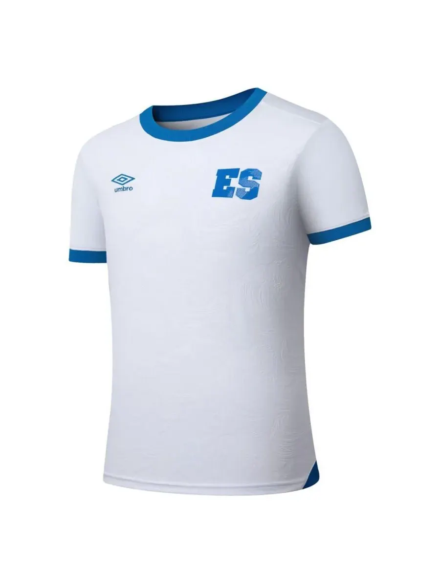 Umbro Детская белая выездная футболка сборной Сальвадора 2025 года (для мальчиков и девочек) — изображение 2 из 3, белый