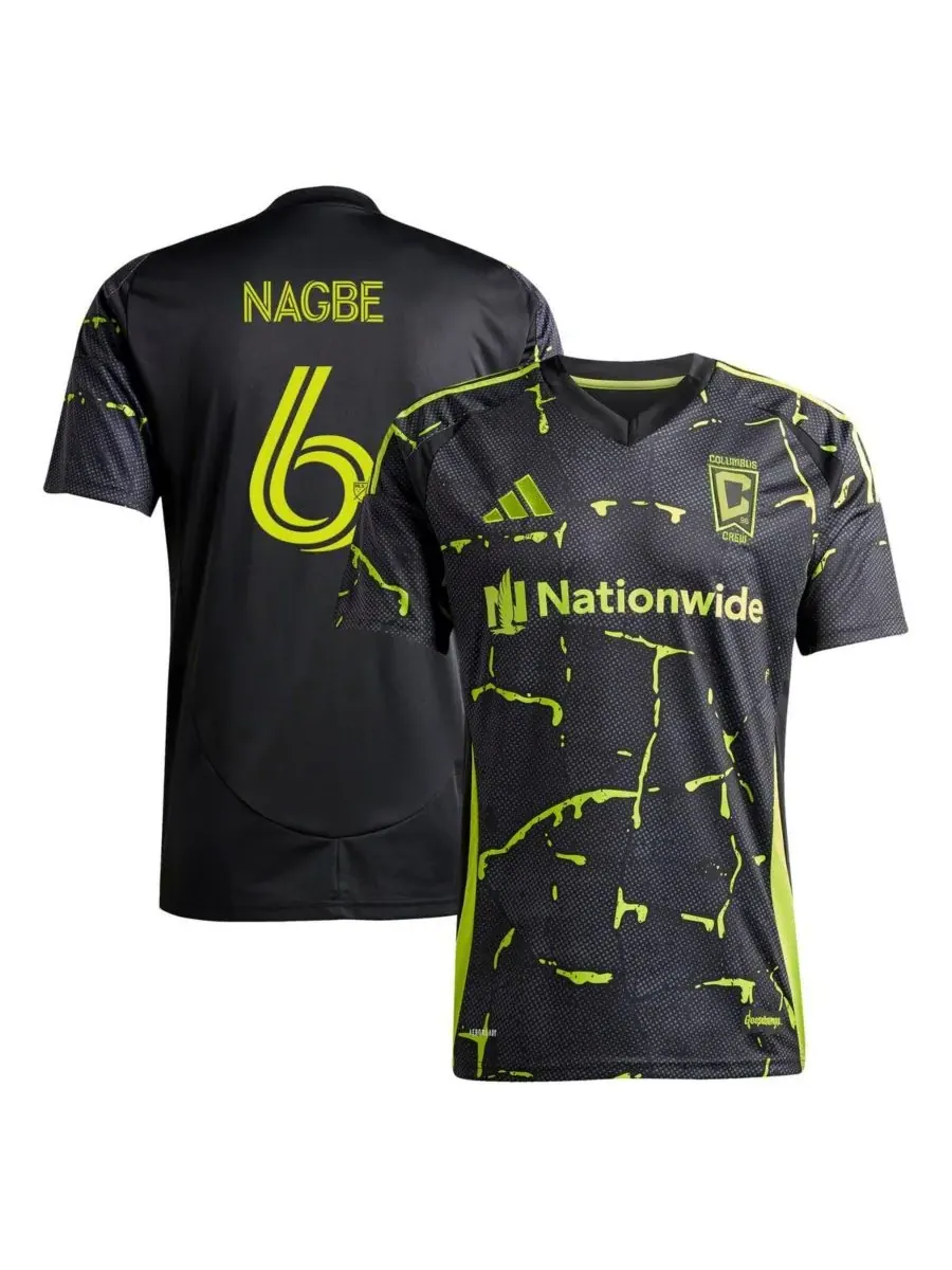 Adidas Мужская черная футболка Darlington Nagbe Columbus Crew 2025 The Goosebumps Kit (реплика)