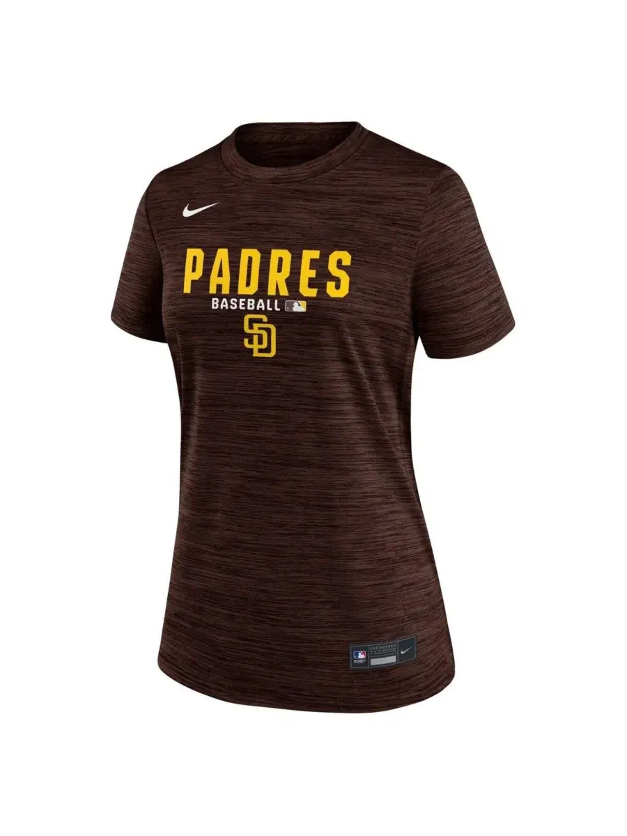 Футболка с кросс-дай принтом San Diego Padres Authentic Collection Velocity Dri-FIT Nike